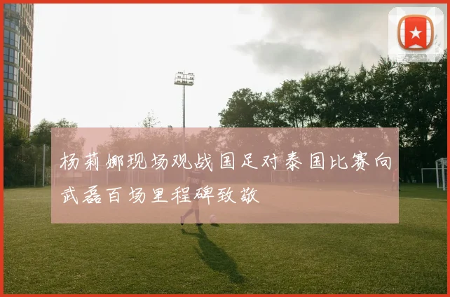 杨莉娜现场观战国足对泰国比赛向武磊百场里程碑致敬